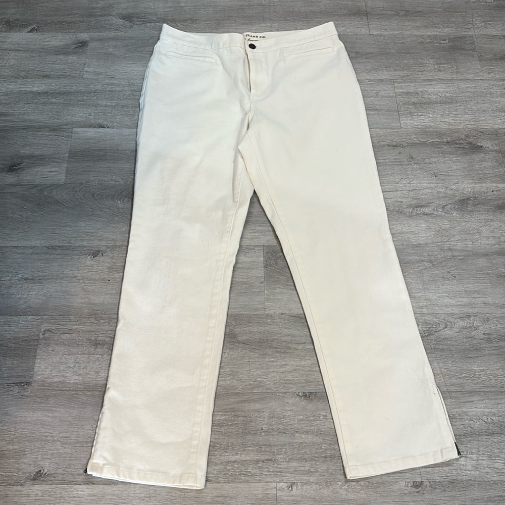 Lauren Jeans Co. Ralph LaurenClassic Straight White Color Jeans Size 10
